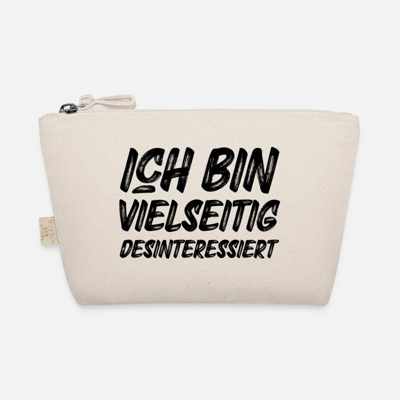 Ich bin vielseitig desinteressiert - Bio-Täschchen - Natur