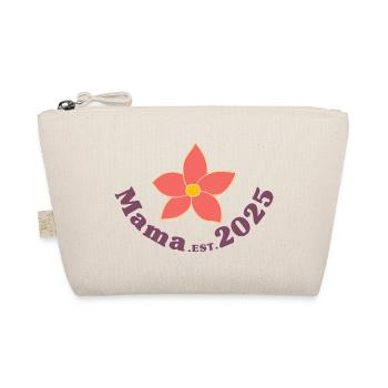 Mama Est 2025 Retro Je vais être maman - Trousse biologique - nature - Devant