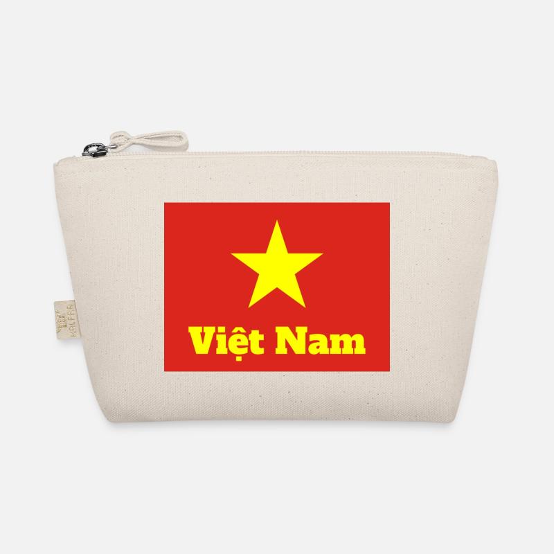 Vietnamesische Flagge - Bio-Täschchen - Natur