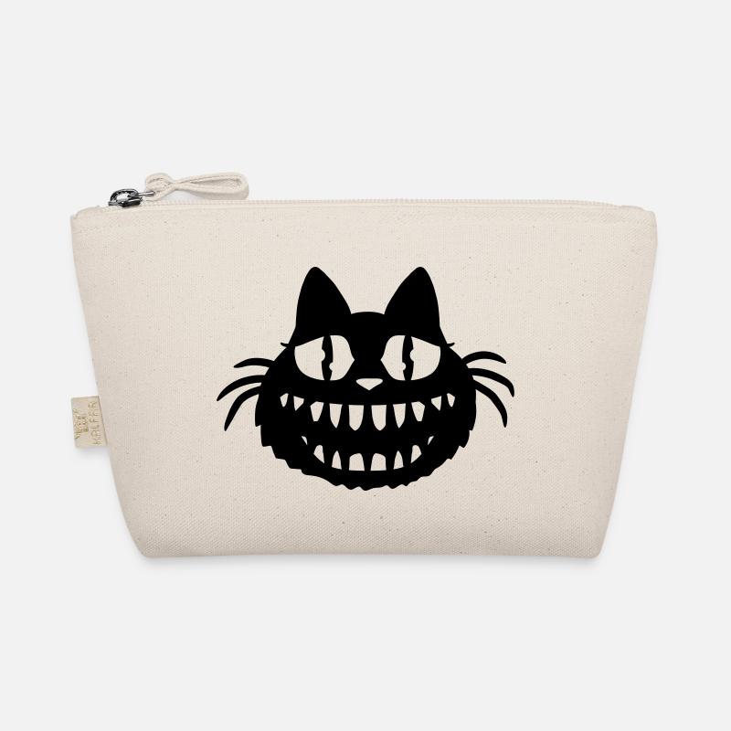 Crazy Monster Cat Halloween Horror Teeth Fun Organic Pouch