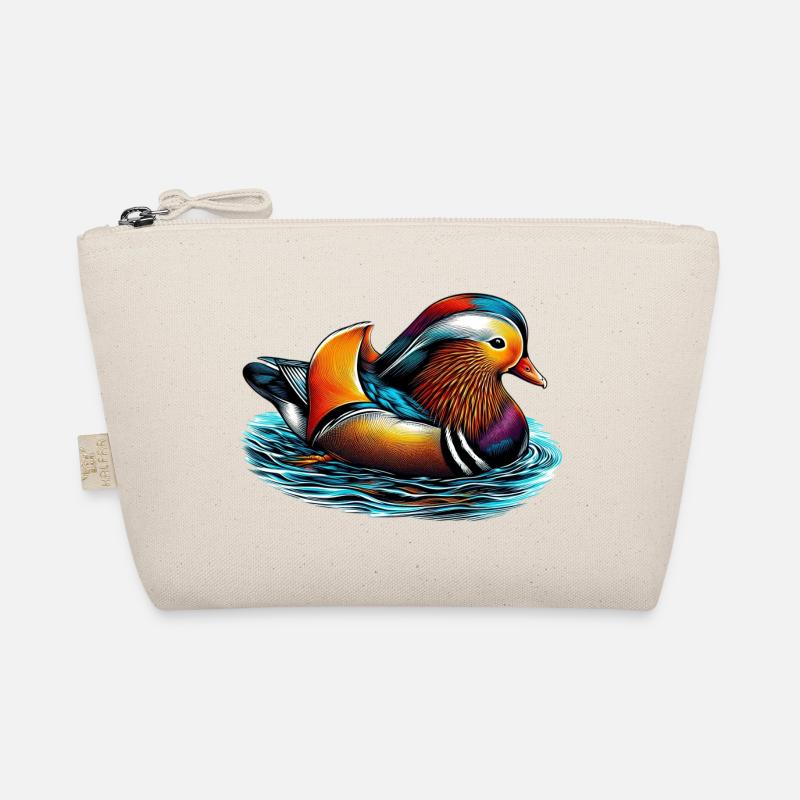 Mandarin duck Organic Pouch