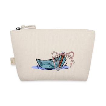 maritim Matrose Boot Seemann Moin Ahoi Krabbe - Bio-Täschchen - Natur - Vorne
