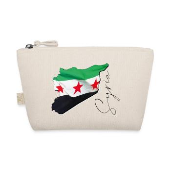 Syria Flag in Syria Map EN - Organic Pouch - nature - Front