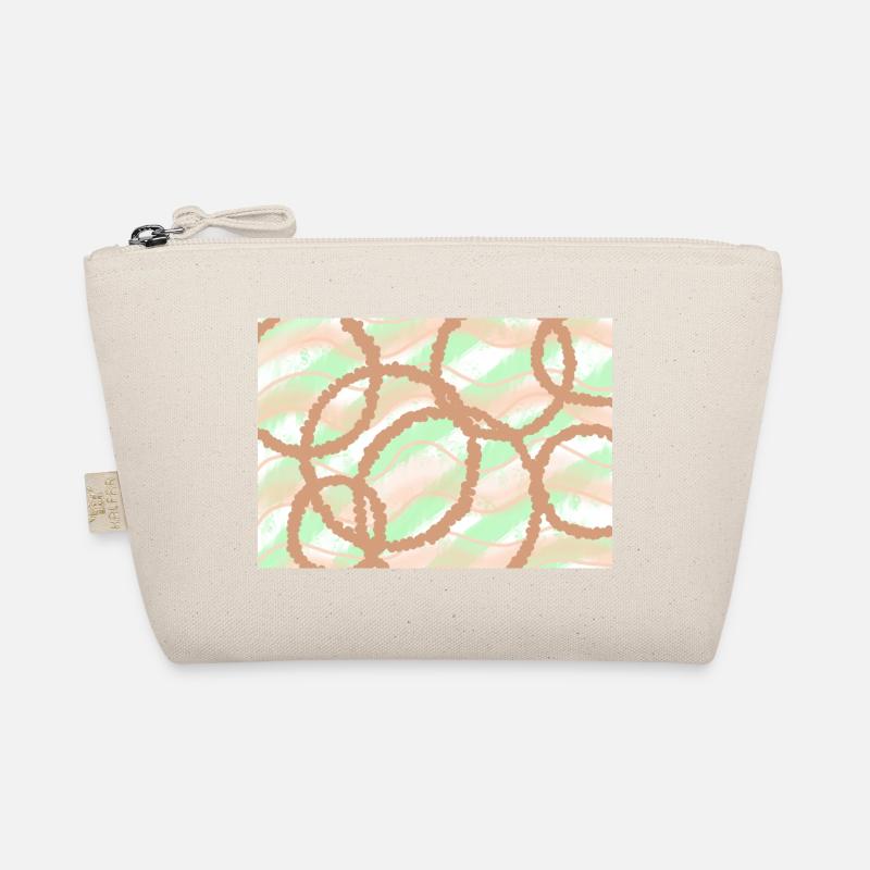 Brown Circles Background Organic Pouch