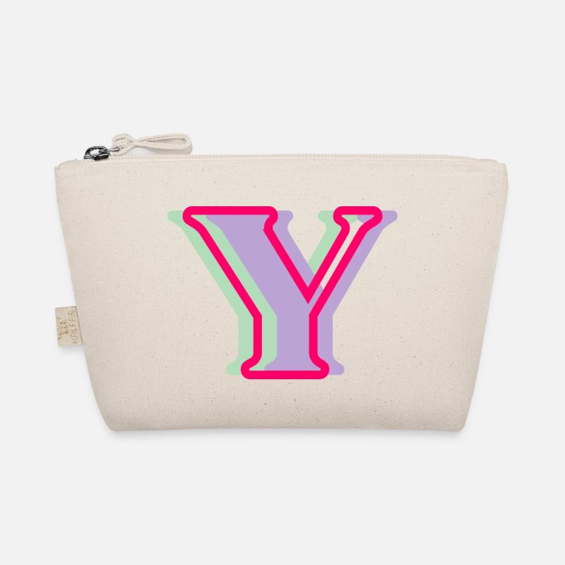 Multicoloured letter y Organic Pouch
