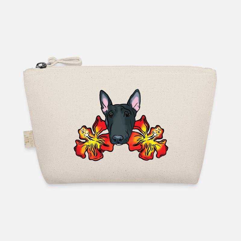 Bull Terrier avec fleurs d’hibiscus Trousse biologique