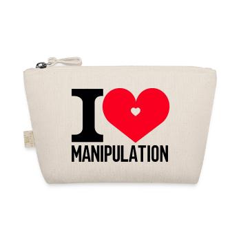 I love manipulation - Organic Pouch - nature - Front