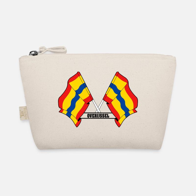 Two flags text OVERIJSSEL Organic Pouch