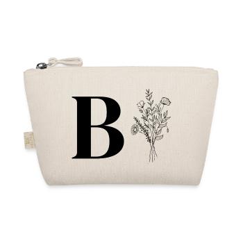 Lette b fleurs minimalistes - Trousse biologique - nature - Devant