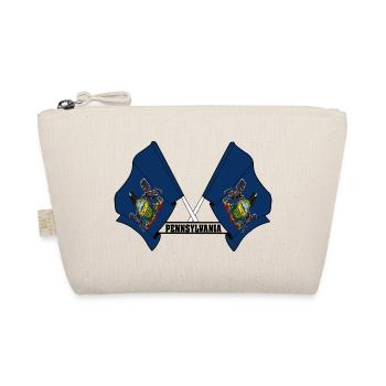 Two flags text PENNSYLVANIA - Organic Pouch - nature - Front