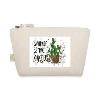 Sommer, Sonne, Kaktus – Aquarelldesign - Bio-Täschchen - Natur - Vorne