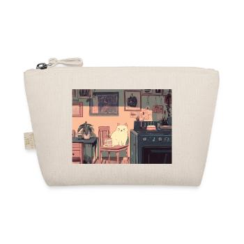 Happy Birthday cat - Organic Pouch - nature - Front