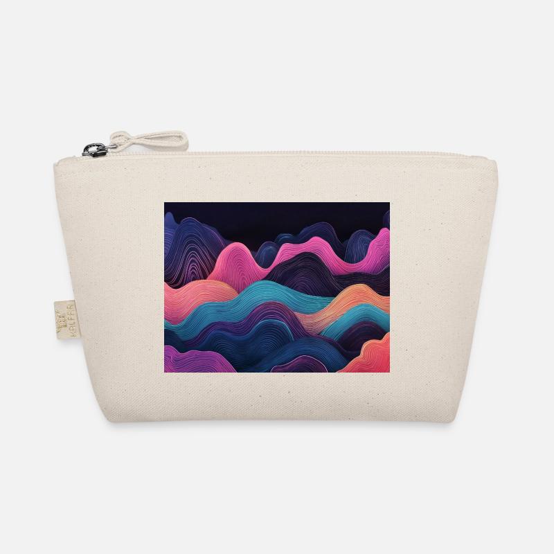 Neon clean waves Bio-Täschchen