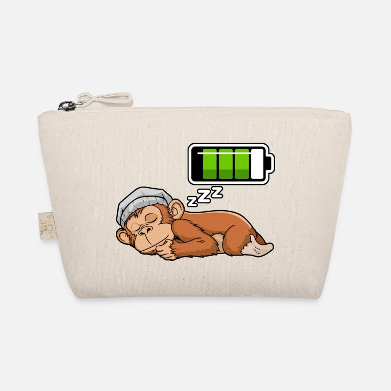 Monkey Sleeping Recharging Night Bedtime Bio-Täschchen