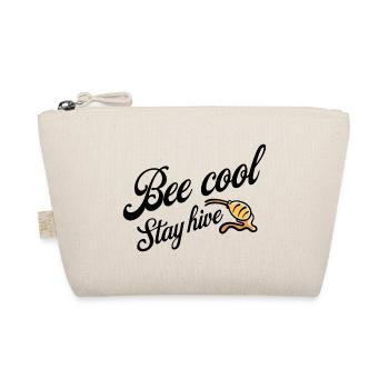Bee Cool Stay Hive - Honey and Bee - Organic Pouch - nature - Front