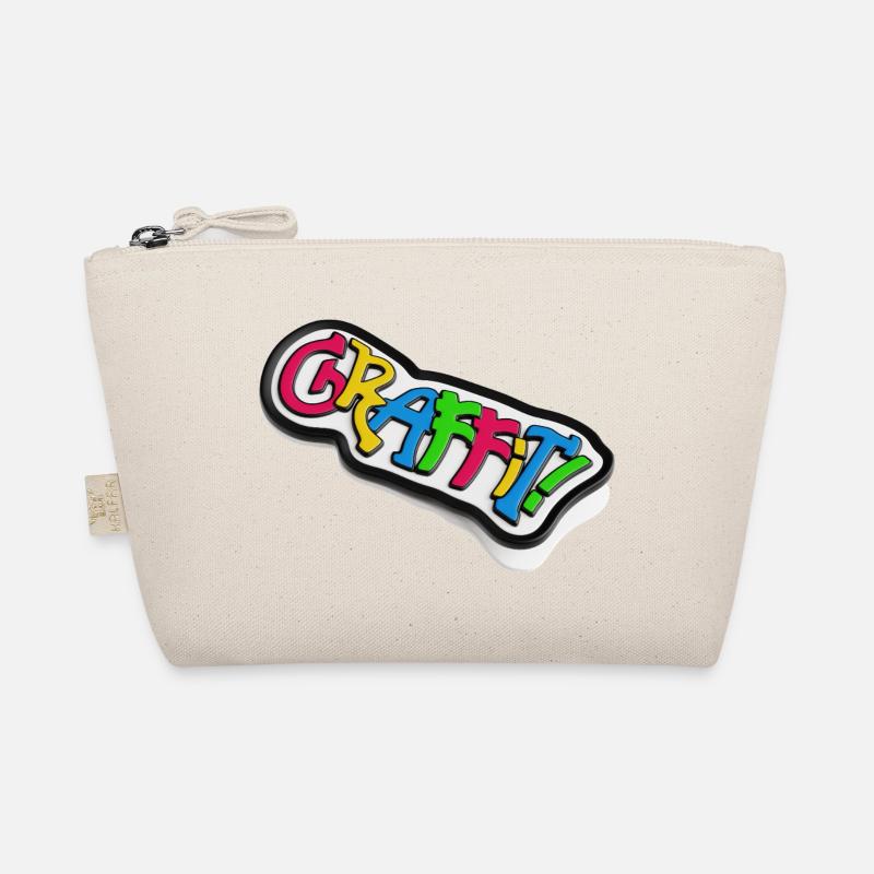 Graffiti Schriftzug 3d Effekt Bio-Täschchen