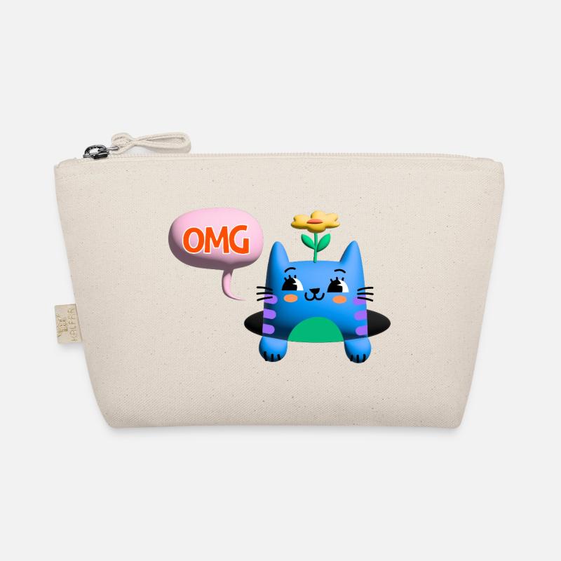 OMG chat mignon bulle 3d Trousse biologique