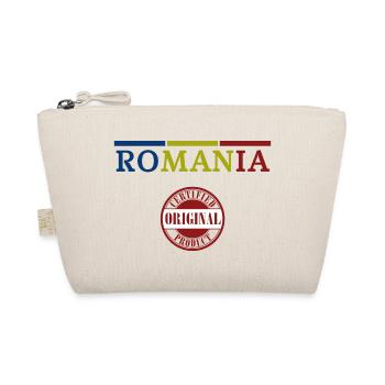Drapeau roumain, fierté roumaine - Trousse biologique - nature - Devant