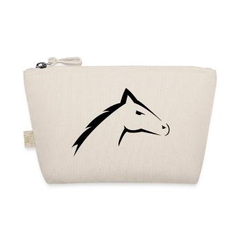 Tête de cheval | Conception de silhouette de tête de cheval - Trousse biologique - nature - Devant