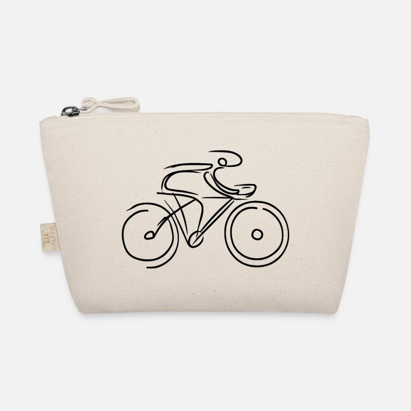 Rennrad Grafik - Bio-Täschchen - Natur