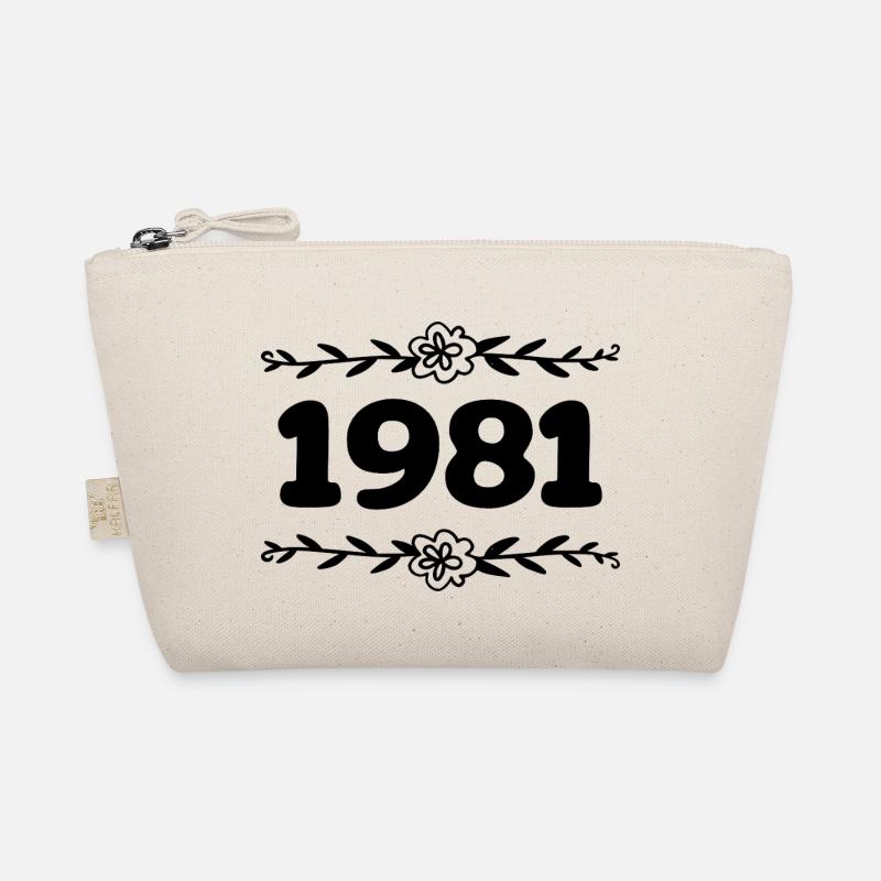 1981 Vintage 1981 Retro 1981 Anniversary 1981 Organic Pouch