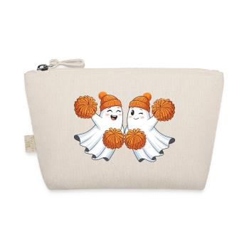 Cute ghosts with pompoms - Organic Pouch - nature - Front