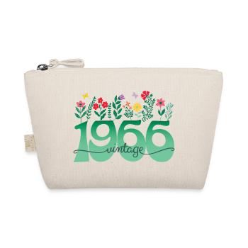 1966 Fleurs 60 Ans Anniversaire Femme - Trousse biologique - nature - Devant