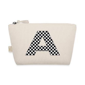 Damier motif A en noir et blanc - Trousse biologique - nature - Devant
