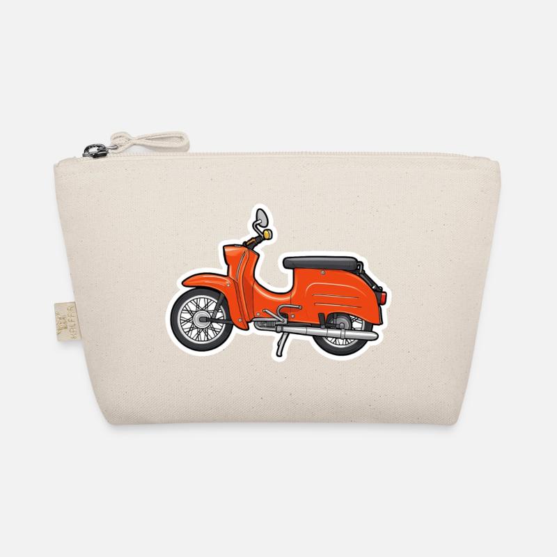 Retro Orange Simson Schwalbe Design Bio-Täschchen