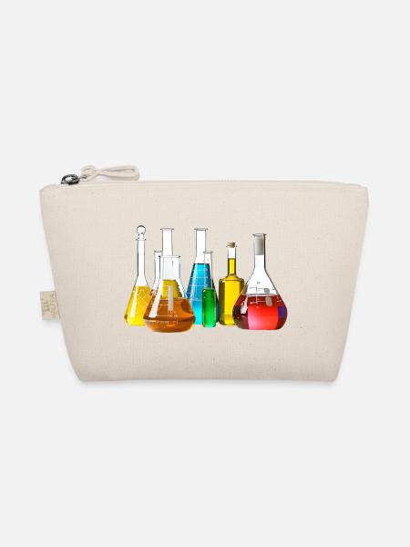 Bunte Laborgläser Kollektion - Bio-Täschchen - Natur - Vorne