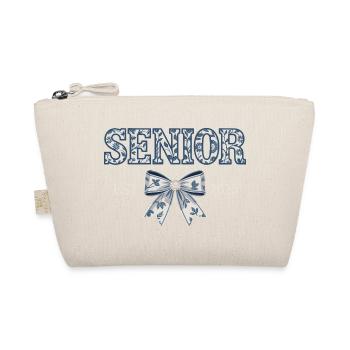 Senior Est 2025 Floral Bow Graduating Class - Organic Pouch - nature - Front