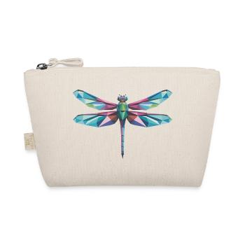 Dragonfly - Cooles Low-Poly-Logo - Bio-Täschchen - Natur - Vorne