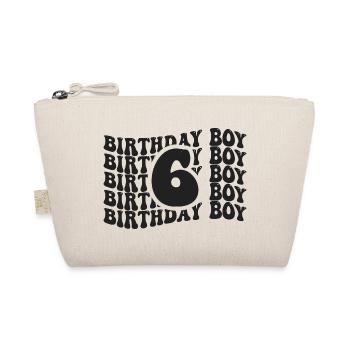 Boy Birthday 6 Year Old - Organic Pouch - nature - Front