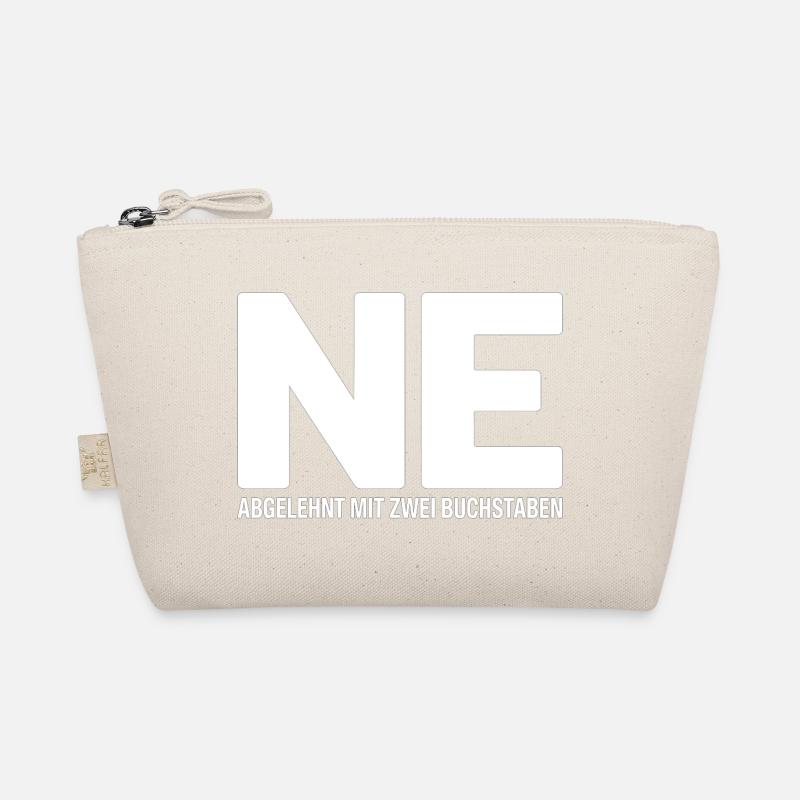 NE? Cool rejection shirt with a clear message Organic Pouch