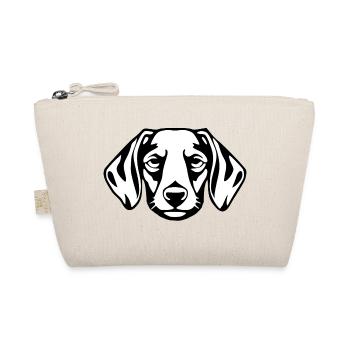 Dachshund Dog T-shirt Gift - Organic Pouch - nature - Front