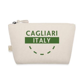 Cagliari Italy Green Logo - Organic Pouch - nature - Front