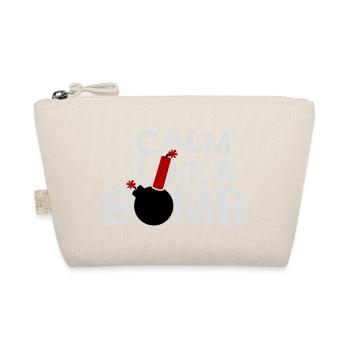 Calm Like Bomb Paradox Irony Humor Explosive Joke - Organic Pouch - nature - Front