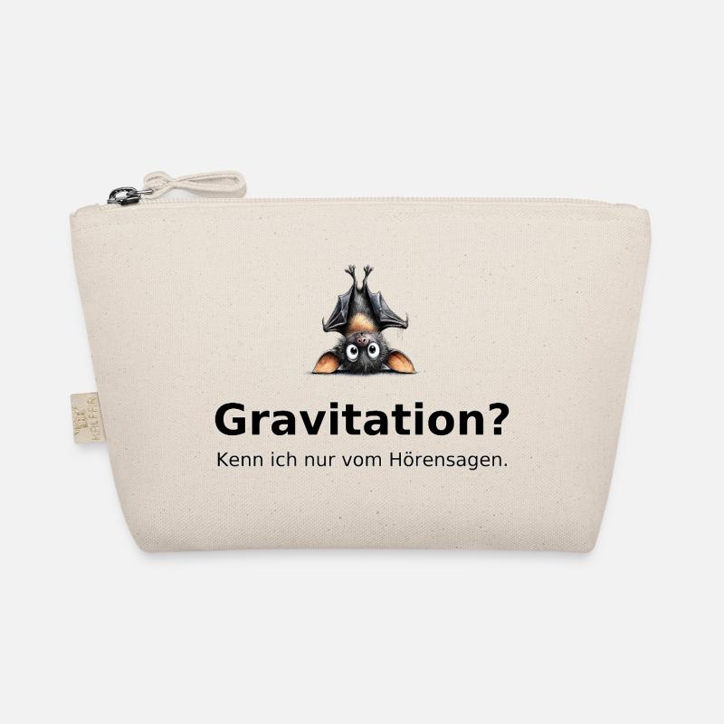 Bat Saying – Gravity? Funny motif Organic Pouch