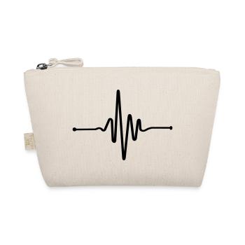Heart Beat Frequency Line - Organic Pouch - nature - Front