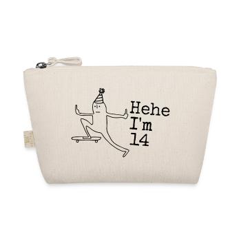 14th Birthday Gift Funny 14 Years 14th - Organic Pouch - nature - Front