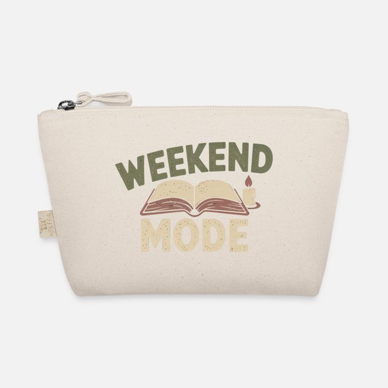 Weekend Mode – Cozy Buch & Kerze Bio-Täschchen