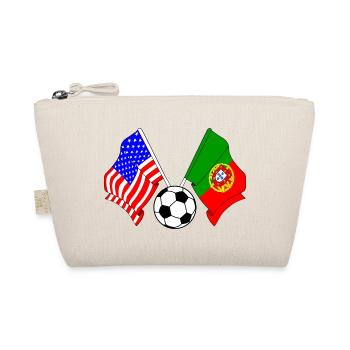 Fußball Portugal gegen USA - Bio-Täschchen - Natur - Vorne