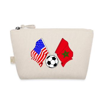 Fußball Marokko gegen USA - Bio-Täschchen - Natur - Vorne