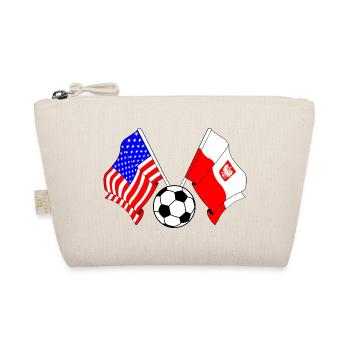 Fußball Polen gegen die USA - Bio-Täschchen - Natur - Vorne