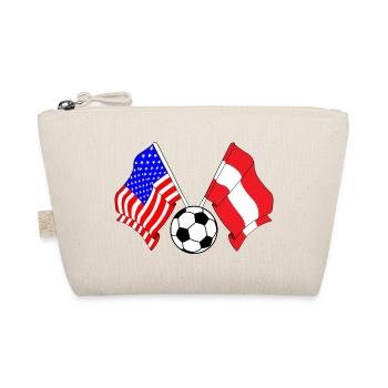 Fußball Austria gegen USA - Bio-Täschchen - Natur - Vorne