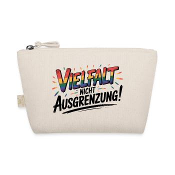Vielfalt statt Ausgrenzung - Cool Pride Logo - Bio-Täschchen - Natur - Vorne