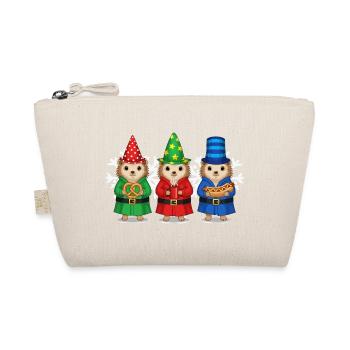 Hérisson Joyeux Noël Glacière de Noël - Trousse biologique - nature - Devant