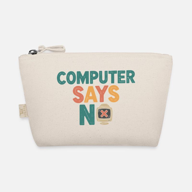 Retro Computer sagt Nein Bio-Täschchen