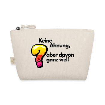 Witziger Spruch Keine Ahnung - Bio-Täschchen - Natur - Vorne