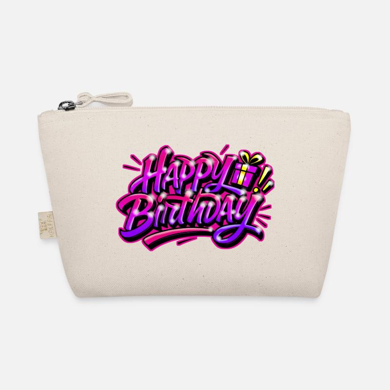 Happy Birthday Graffiti Gift Organic Pouch